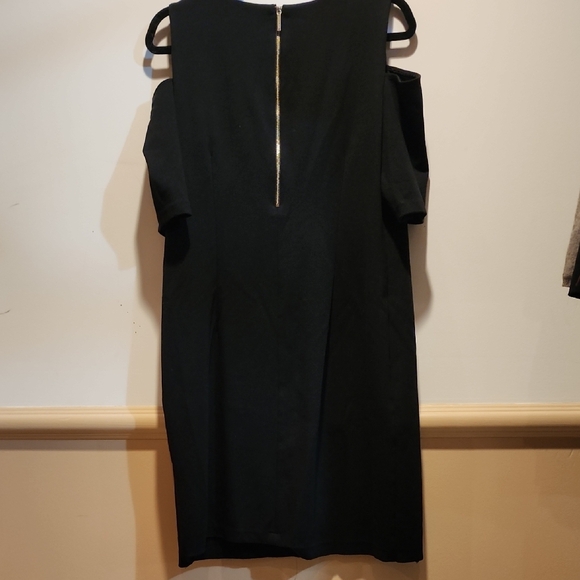 Michael Kors Black Cold Shoulder Mini Dress - Picture 8 of 14